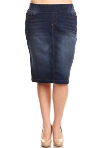 Callie Dark Indigo Wash Skirt