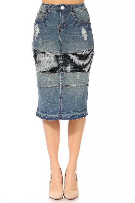 Quinn Vintage Denim Skirt