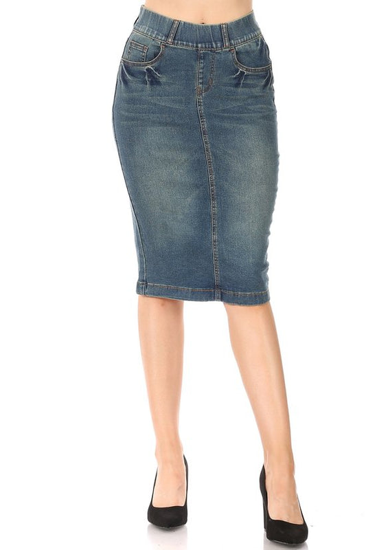 Rita Vintage Denim Skirt