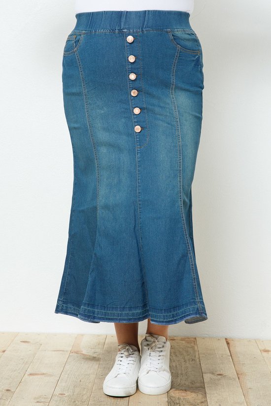 Kendra Long Denim Skirt