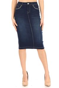 Kamia Dark Indigo Denim Skirt