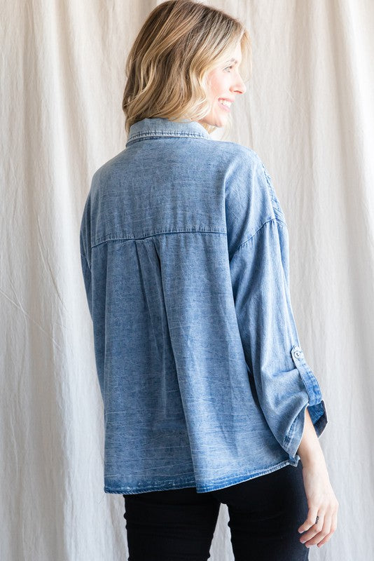 Charla Denim Top