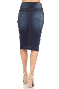 Quinn Dark Indigo Denim Skirt