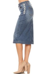 Sabrina Indigo Denim Skirt