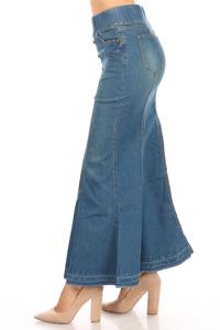 Kendra Long Denim Skirt