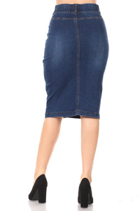 Rita Indigo Denim Skirt