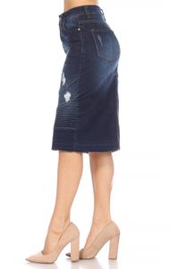 Quinn Dark Indigo Denim Skirt