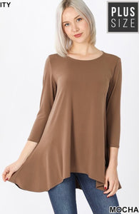Plus Ashlyn High Lo Tunic