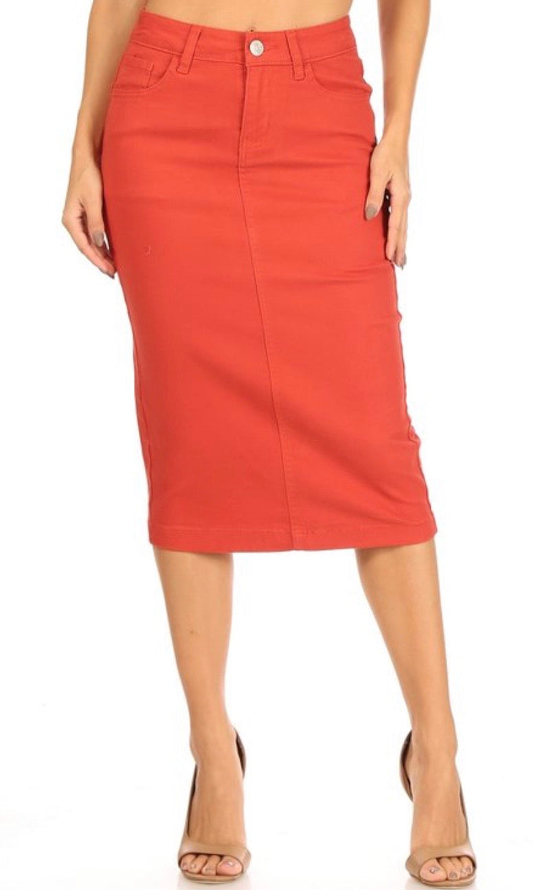 Amy Calf Length Skirt