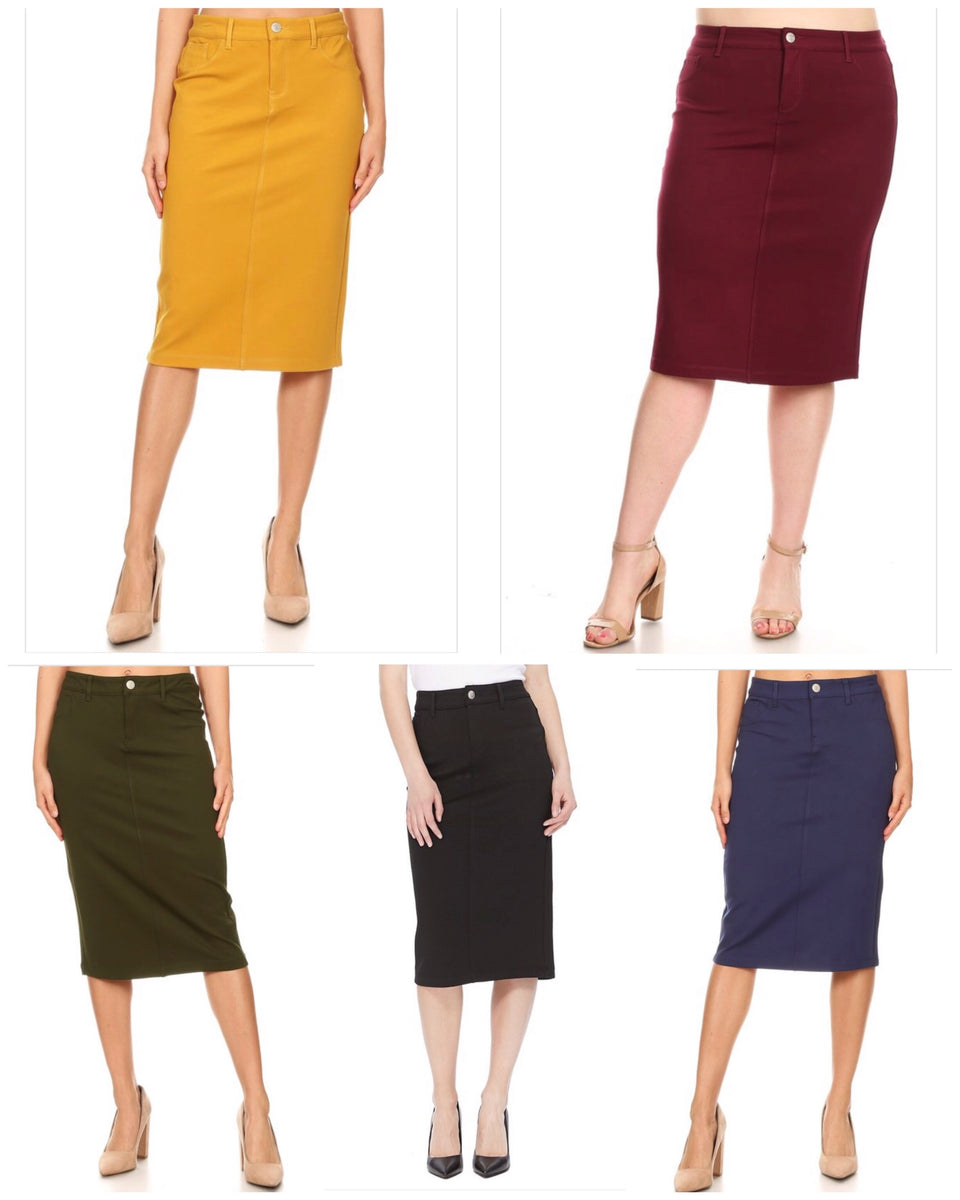 Claire Stretch Skirt – Be Modest Boutique