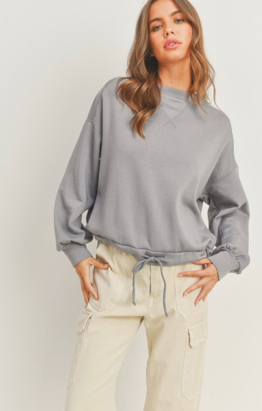 Adele Drawstring Knit Top of