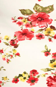 Bella Ivory Floral Skirt