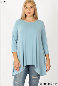 Plus Ashlyn High Lo Tunic