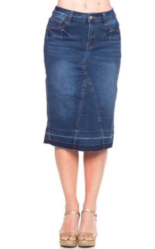 Gayle Indigo Denim Skirt 103